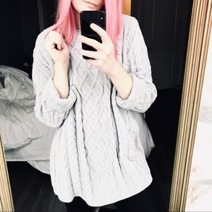 J. Jill Oversized Chunky Cable Knit Sweater